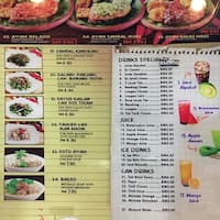 Dapur Penyet Taman U Thant Kuala Lumpur Zomato Malaysia Scanned Menu For Dapur Penyet
