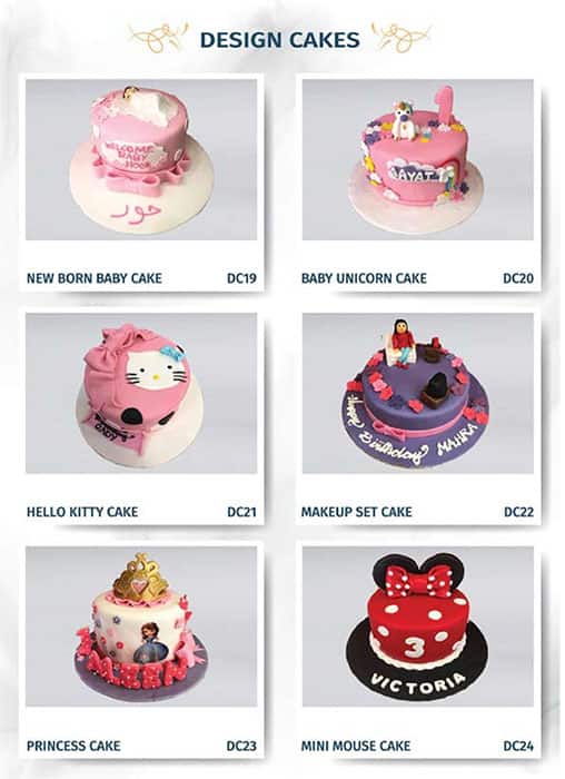 Complete List of Gallery Cakes