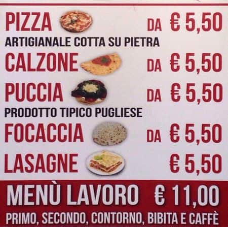 Menu di Duse Caffé 