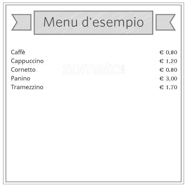 Menu di L'Altro Caffè 