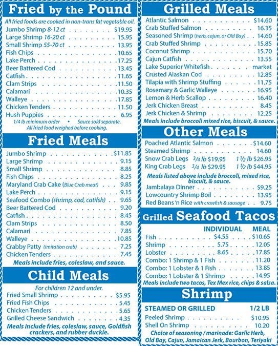 Don's Dock Menu, Menu for Don's Dock, Des Plaines, Chicago - Urbanspoon ...