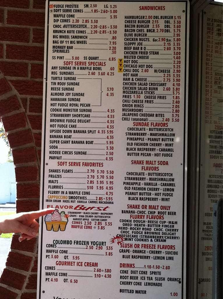 Flavor Freeze Menu, Menu for Flavor Freeze, Elkhart, South Bend ...