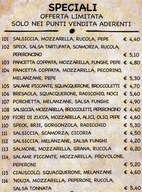 Menu di GianGusto 
