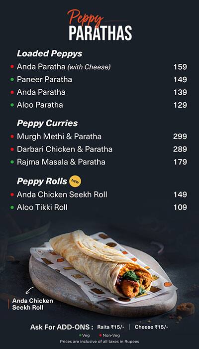Menu at Chai Point, Bengaluru, 258/A