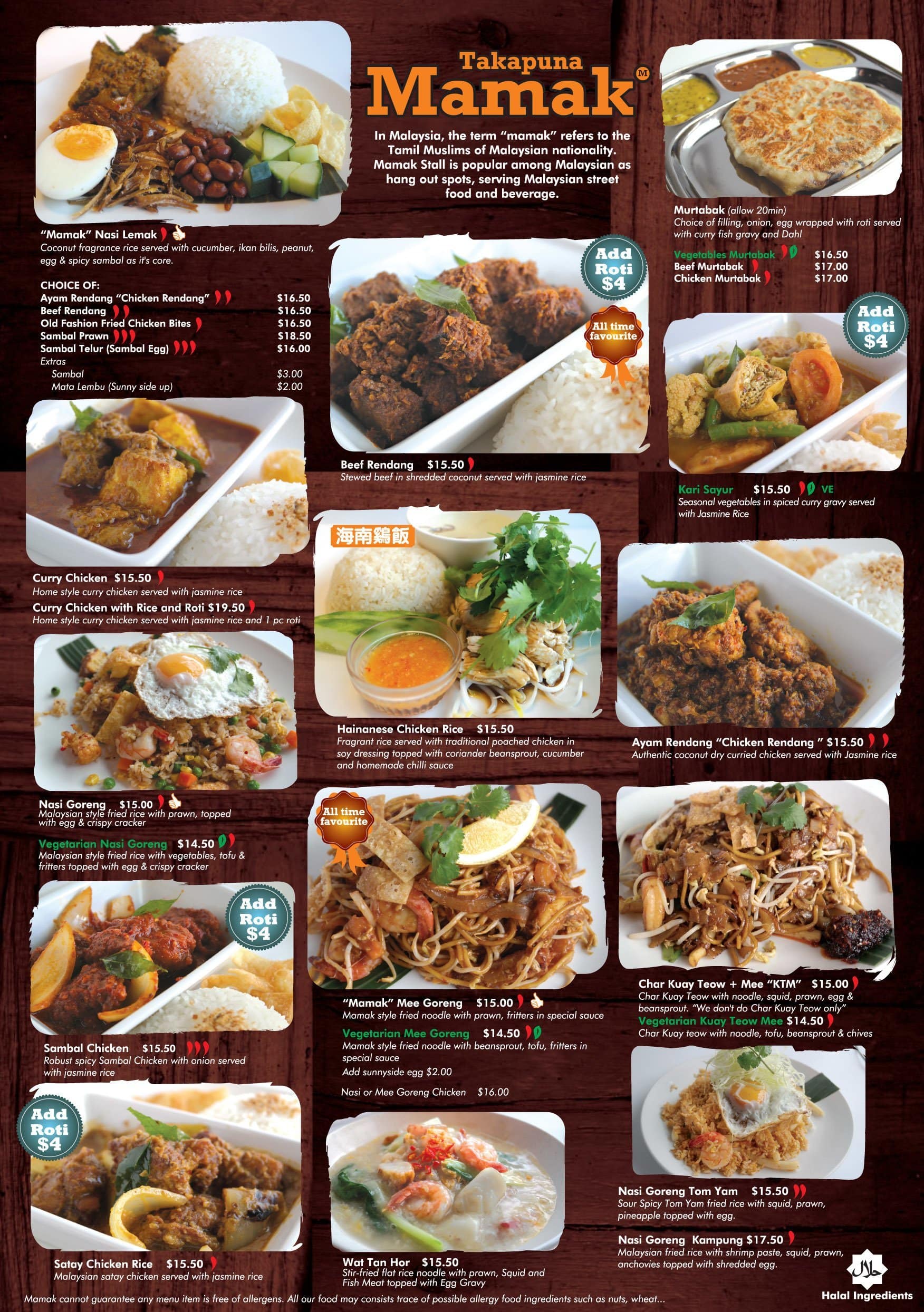 Malay Food Menu Food Ideas