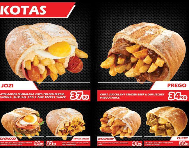 Kota Joe Menu, Menu for Kota Joe, Sunnyside, Pretoria Zomato South Africa