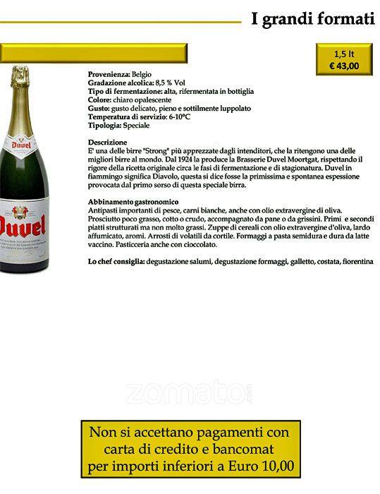 Menu di BirraMi 
