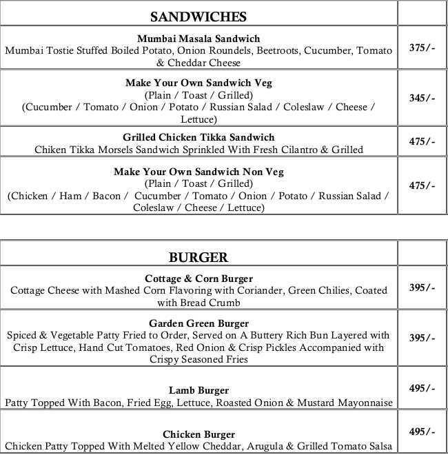 Uno Bar & Grills Ramada Menu Zomato