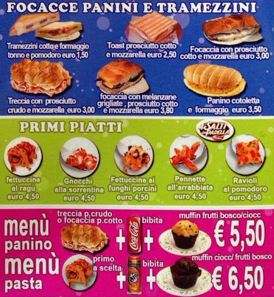 Menu di La Goloseria 