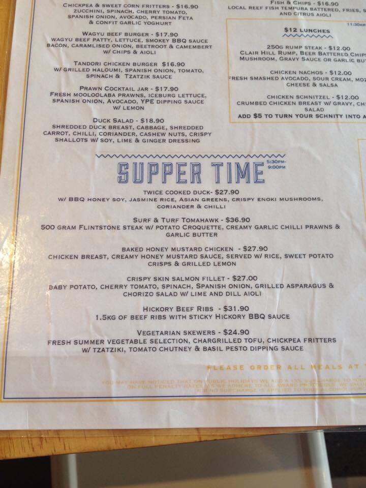 your place menu
