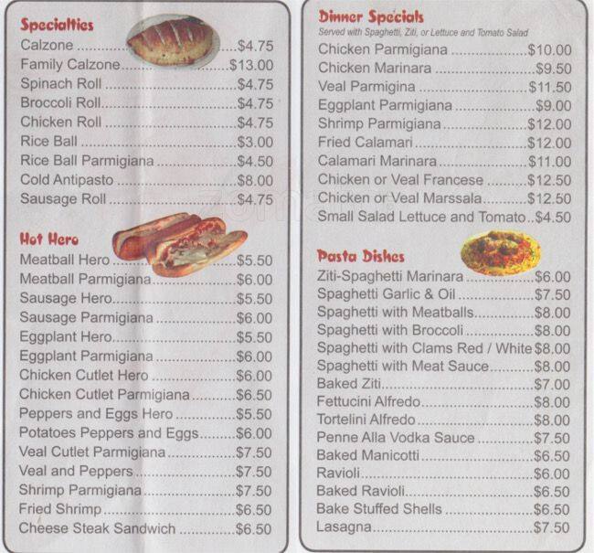 A & L Pizzeria Menu, Menu for A & L Pizzeria, Borough Park, New York