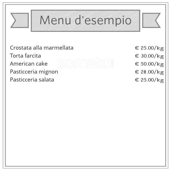 Menu di Pasticceria Monia 