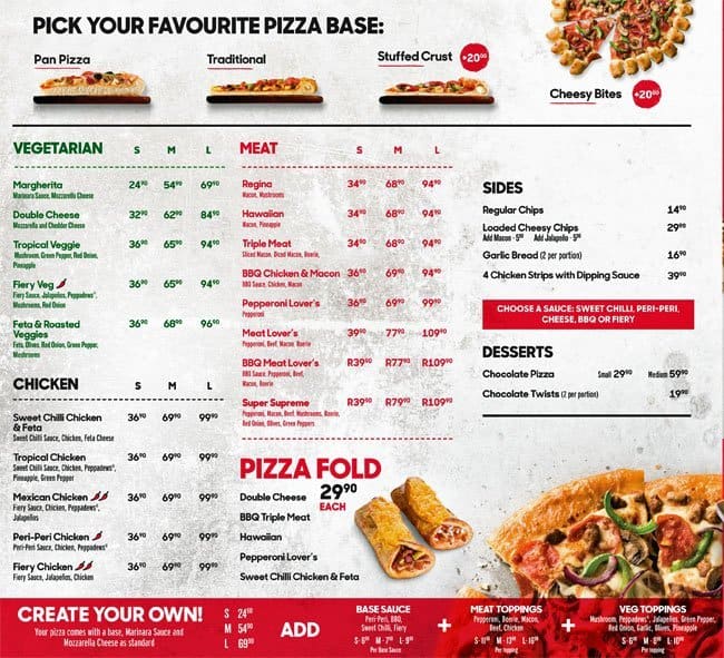 Pizza Hut Menu, Menu for Pizza Hut, Lynnwood, Pretoria - Zomato SA