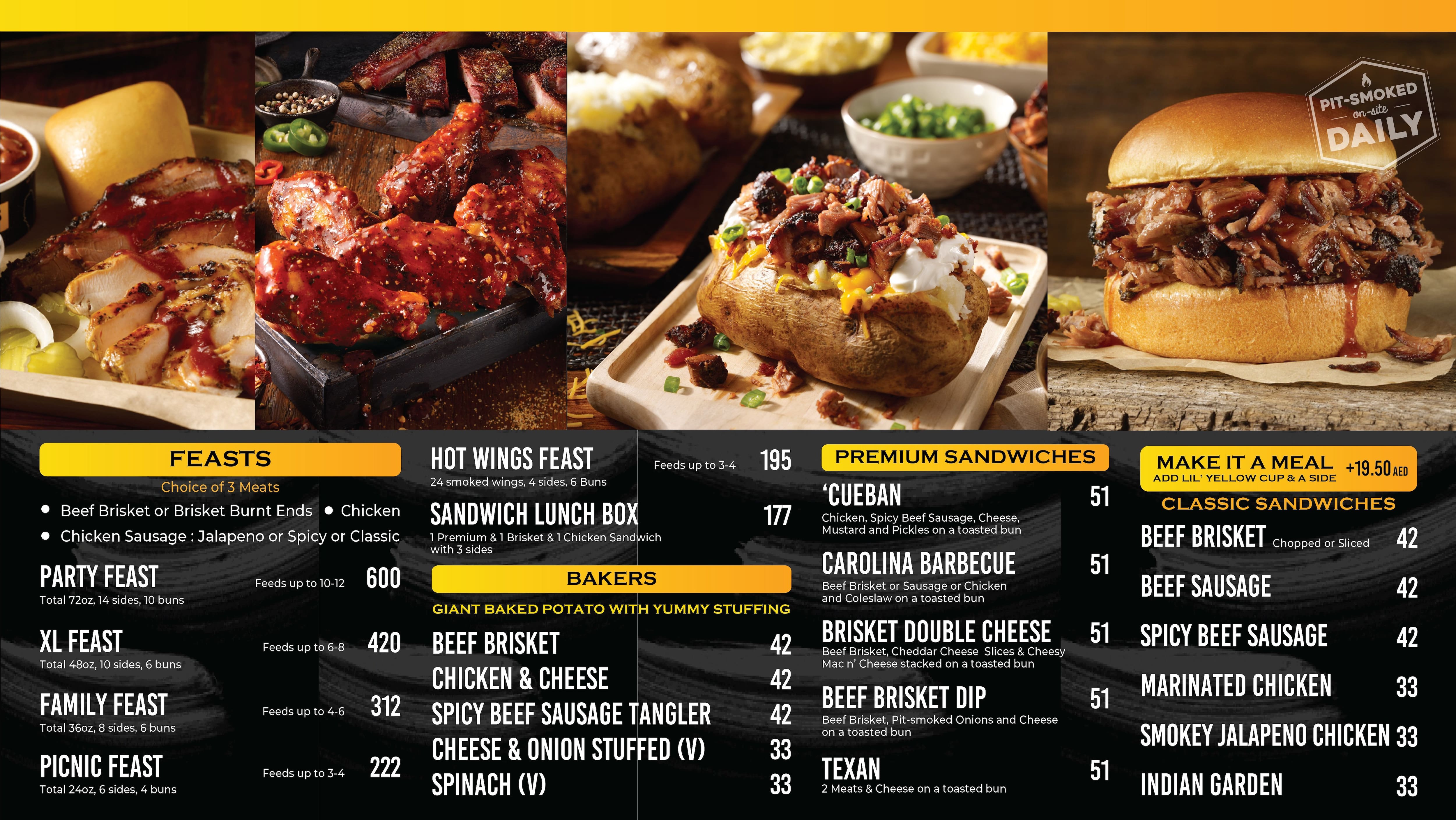 Dickies barbecue outlet menu