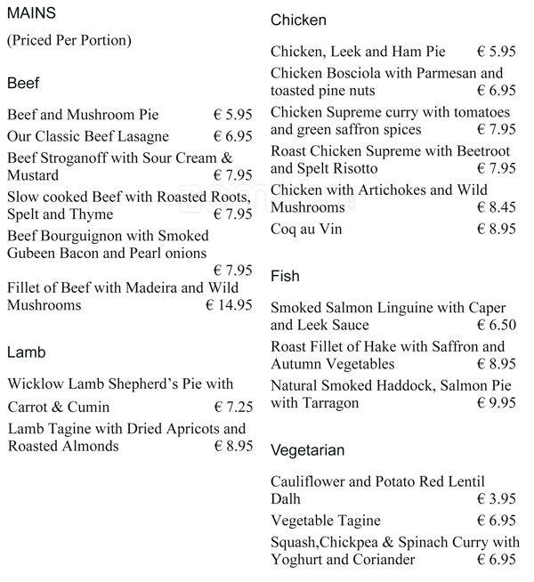 The Butler S Pantry Menu Menu For The Butler S Pantry Blackrock