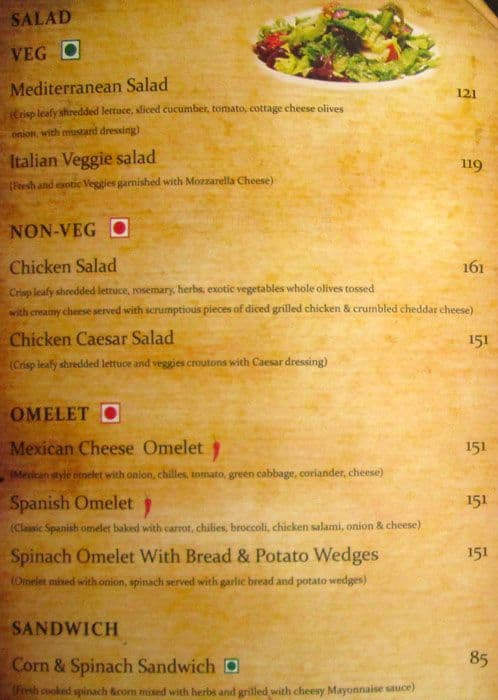 Red Point Inn Menu Menu at Redpoint Cafe, Hyderabad