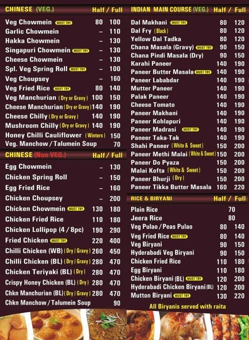 The Lazeez Kitchen Menu, Menu for The Lazeez Kitchen, Sector 40 ...