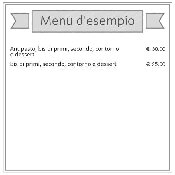 Menu di Cascina Cavriano 