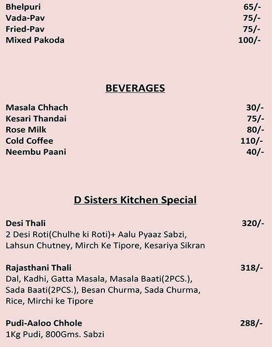 D Sisters Kitchen Malviya Nagar Jaipur Zomato