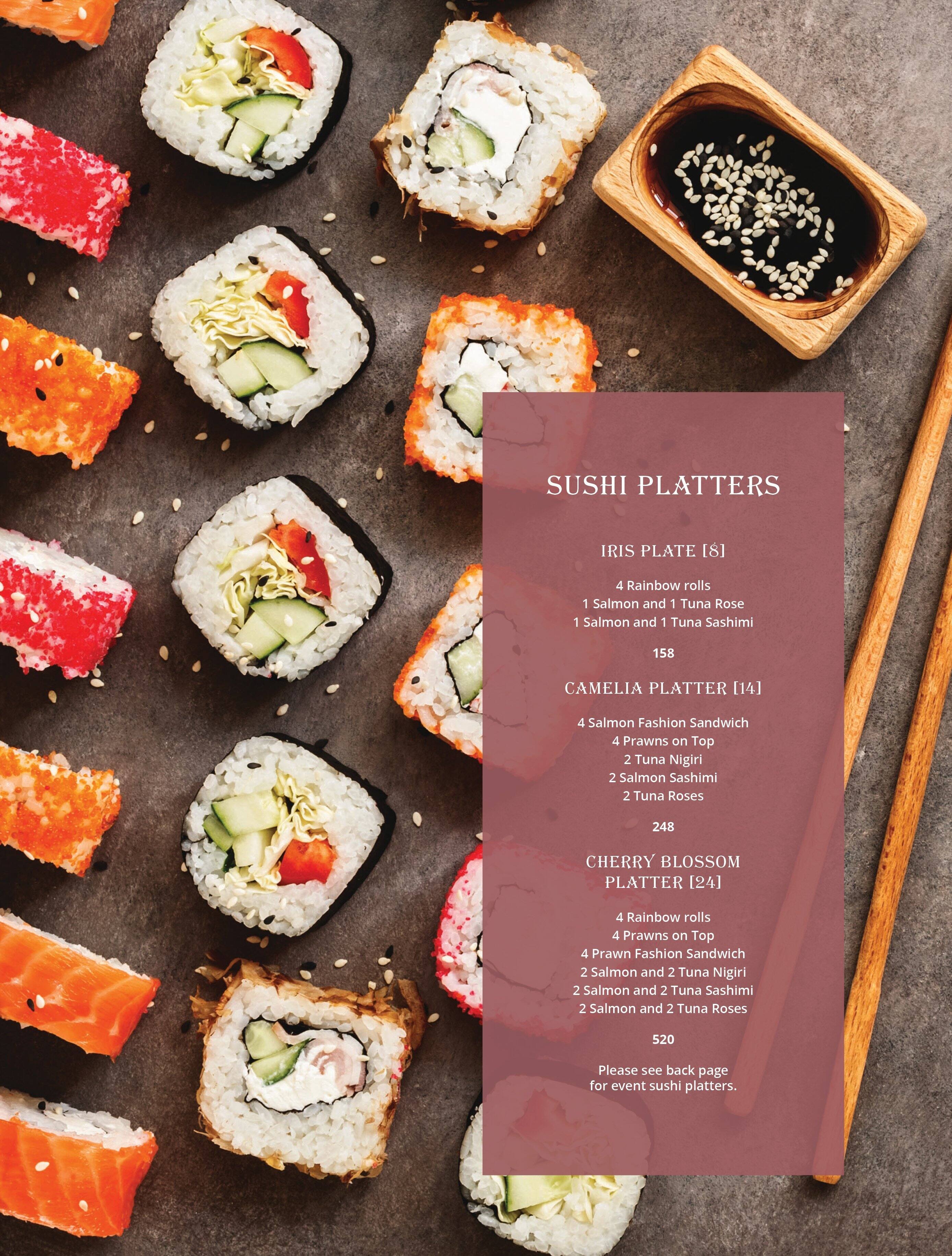 Jintara menu