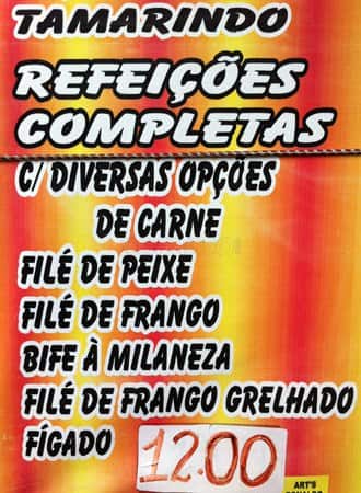 Arte Final cardápio