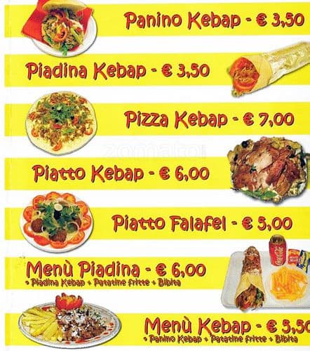 Menu di La Montagnetta D'asporto 