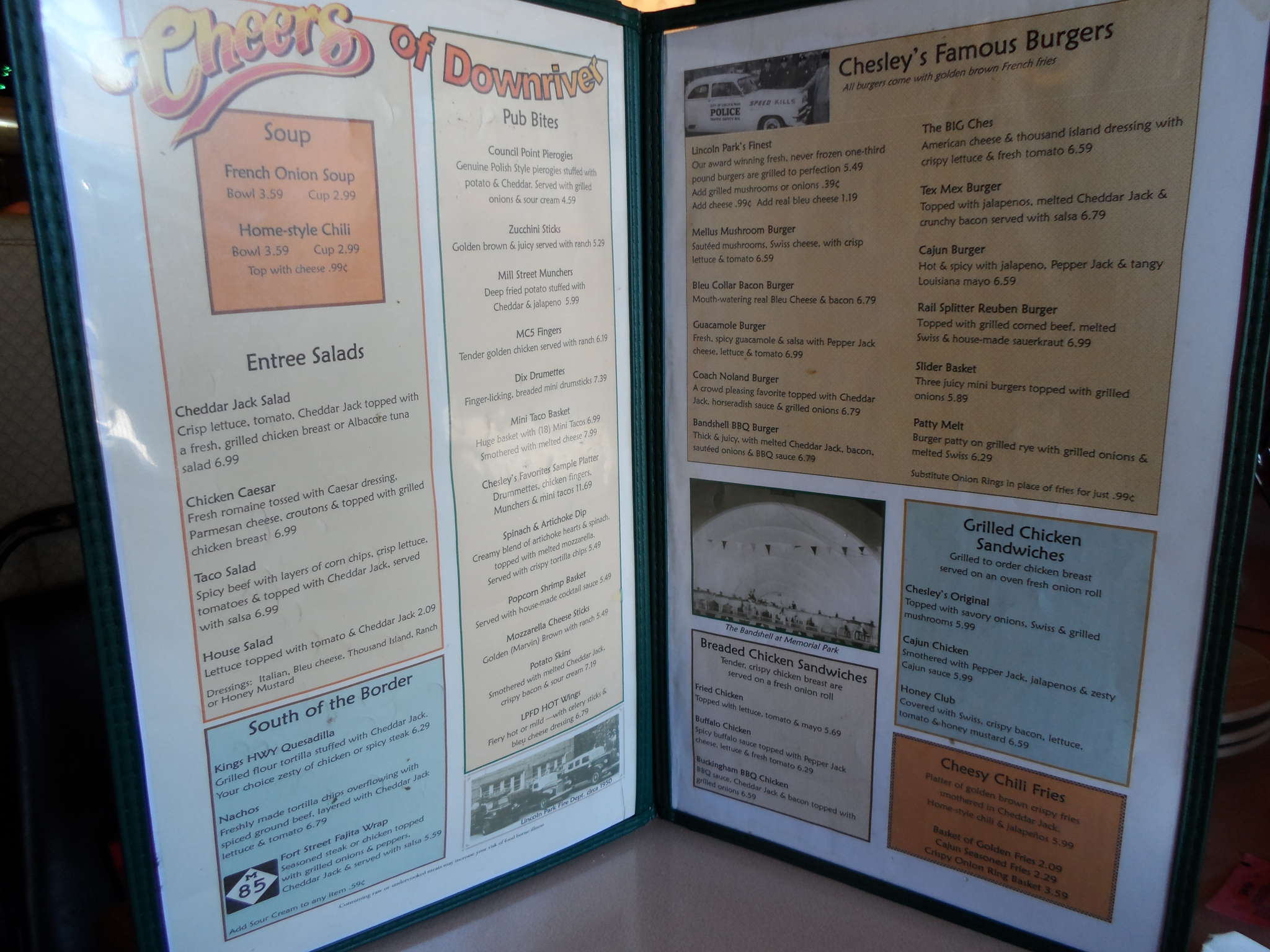 Chesley's Bar & Grille Menu Urbanspoon/Zomato