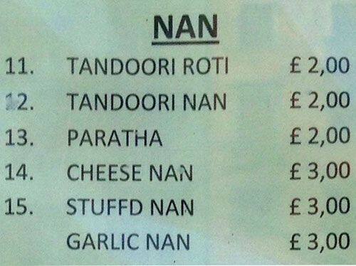 Menu di Gandhi Ristorante Indiano 
