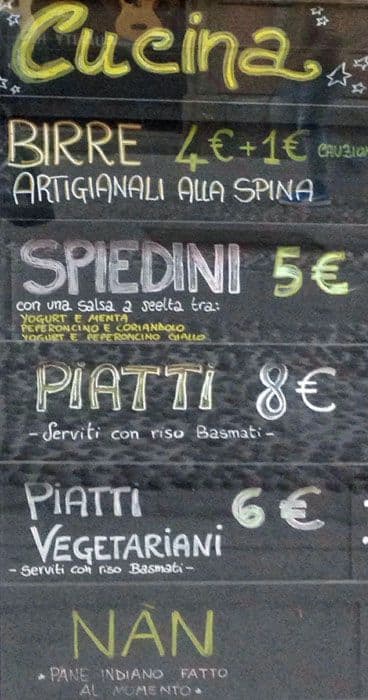 Menu di BQ - Trà Insemma 