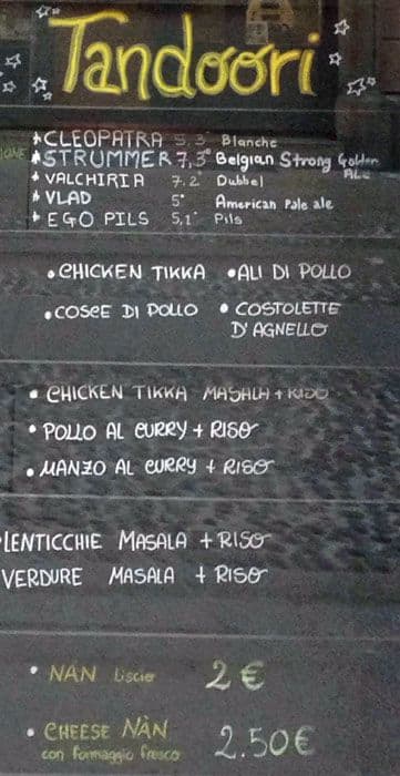 Menu di BQ - Trà Insemma 