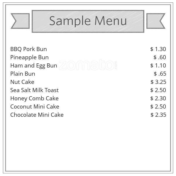 Fancy Wheat Field Bakery Menu, Menu for Fancy Wheat Field Bakery, Portola, San Francisco