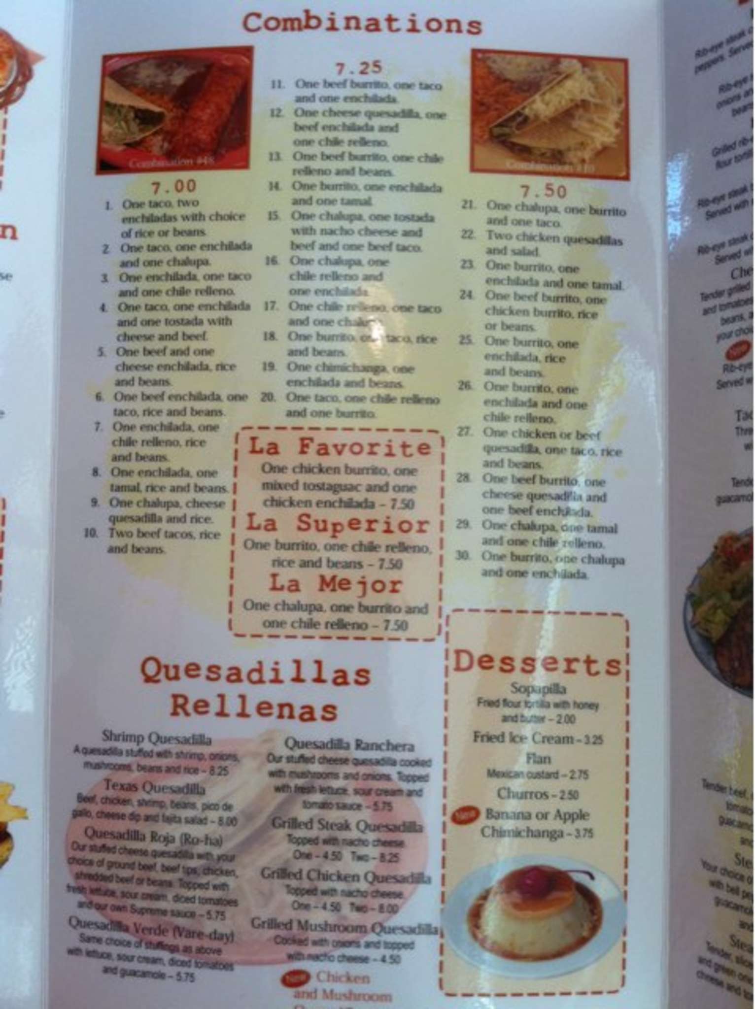 Menu at El Portal restaurant, Reynoldsburg