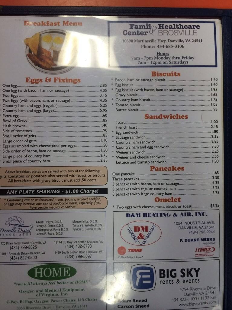 Rubens Restaurant Menu For Danville Rubens Restaurant Danville Menu