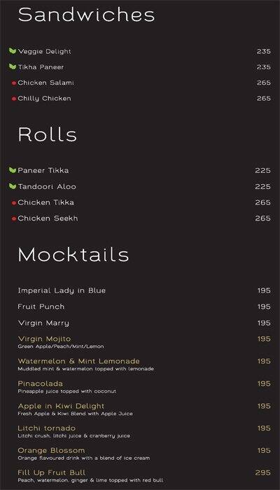 Fill Up menu