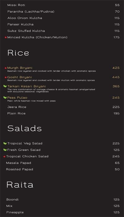 Fill Up menu