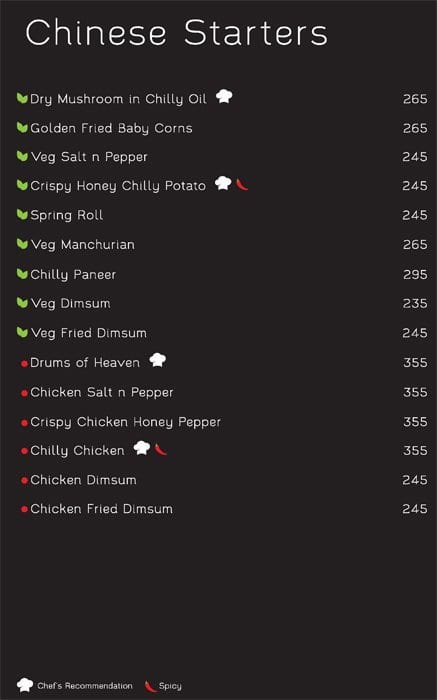 Fill Up menu