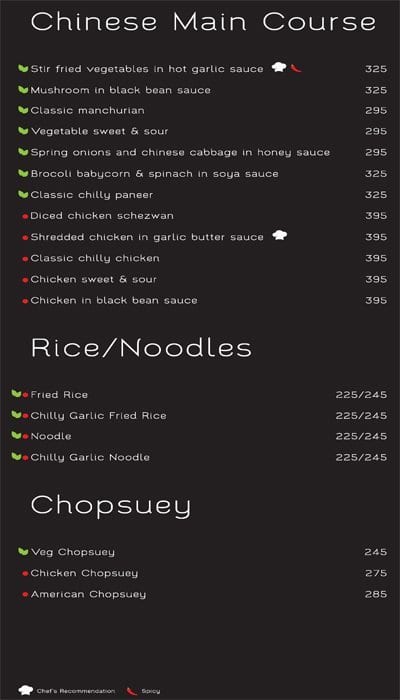 Fill Up menu