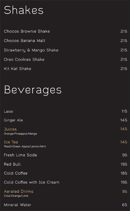 Fill Up menu