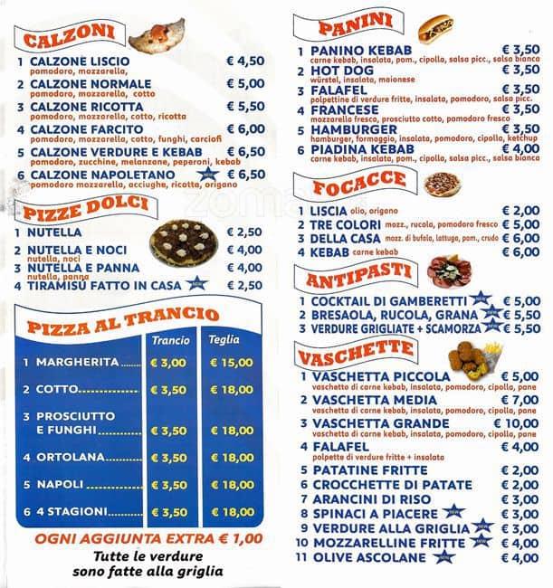 Menu di American Pizza 