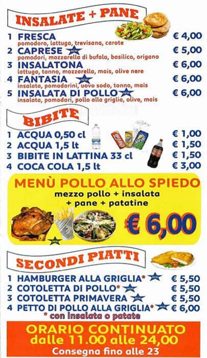 Menu di American Pizza 