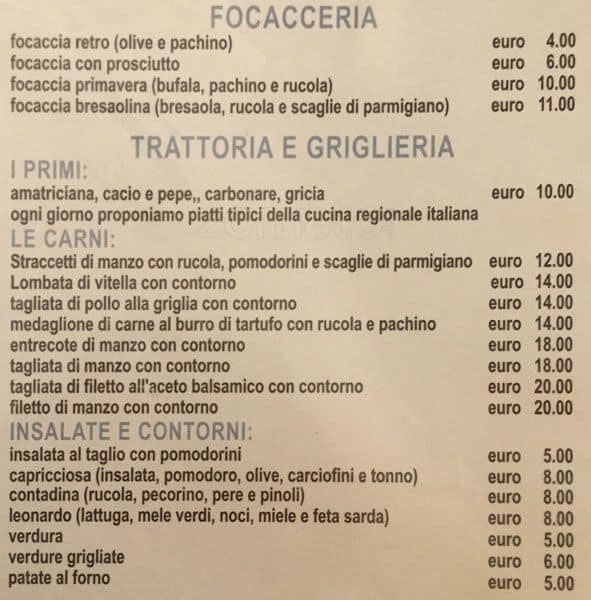 Menu di Retro 