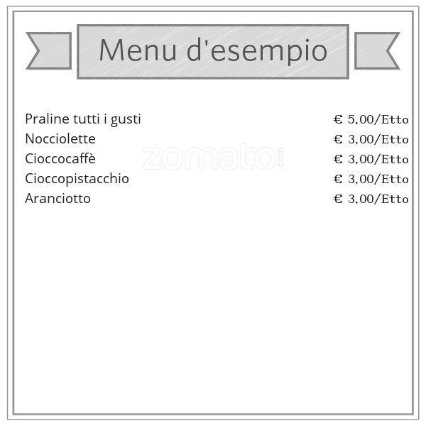 Menu di Chocolate 