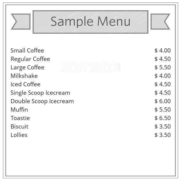 Bellissimo Coffee Kiosk Menu, Menu for Bellissimo Coffee Kiosk, New