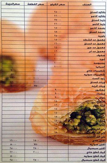 Finesse menu