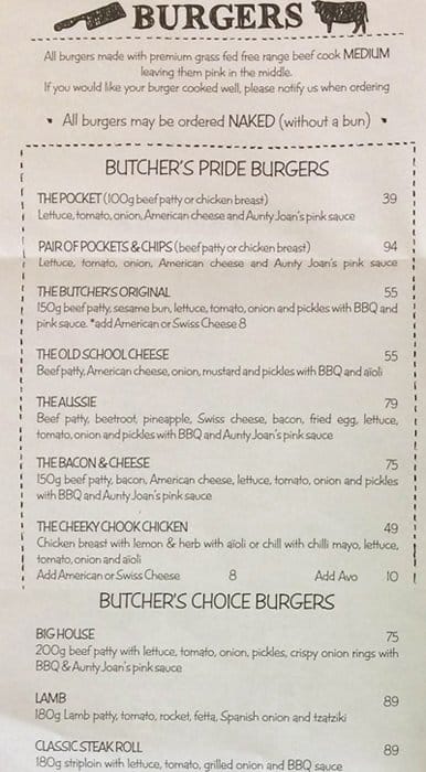 Ribs \u0026 Burgers Menu, Menu for Ribs 