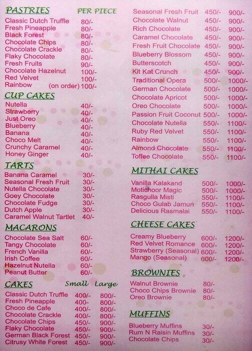 Cakes Divine Menu, Menu for Cakes Divine, Mulund West, Mumbai Zomato