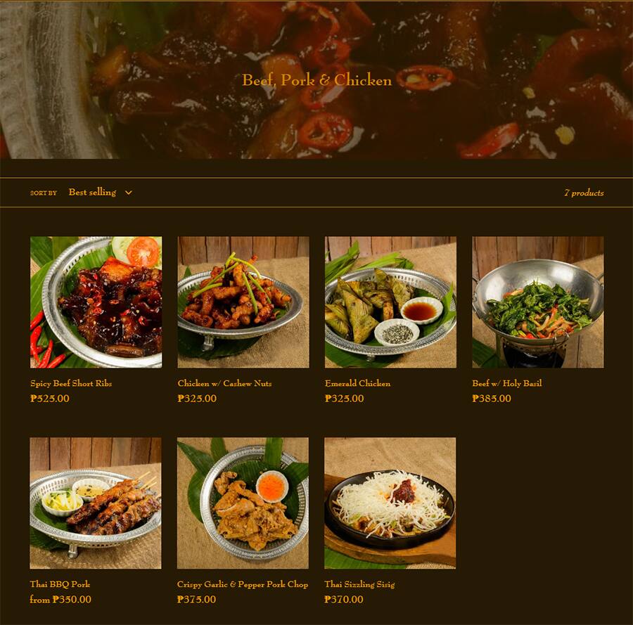 Basil menu