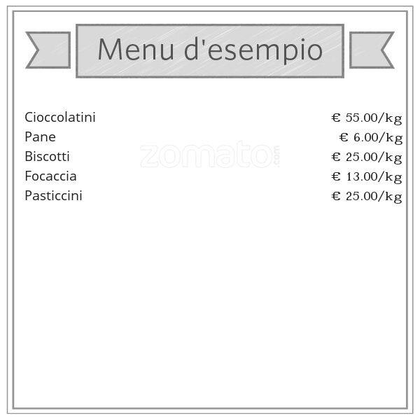 Menu di Panificio Storico Vailati 