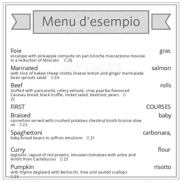 Menu di Vivendo 