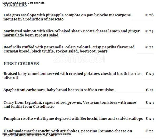 Menu di Vivendo 